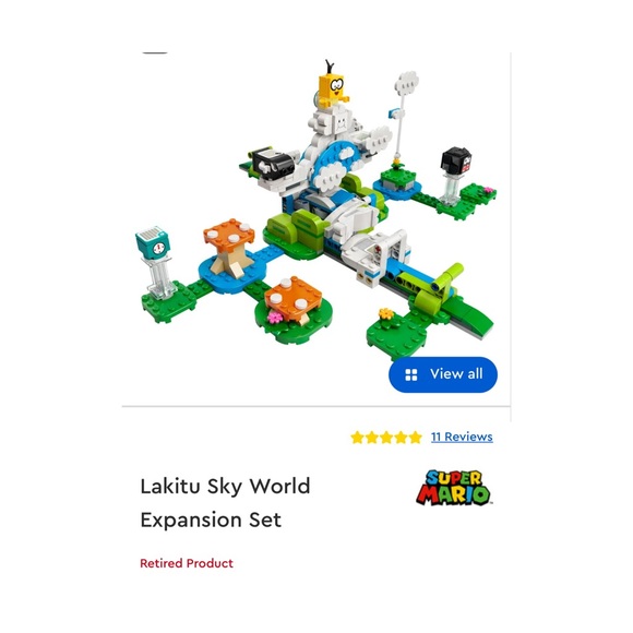 Lego Super Mario-Lakitu Sky World Expansion Set (Factory Sealed Bags 4 & 5 ONLY) - Picture 12 of 12